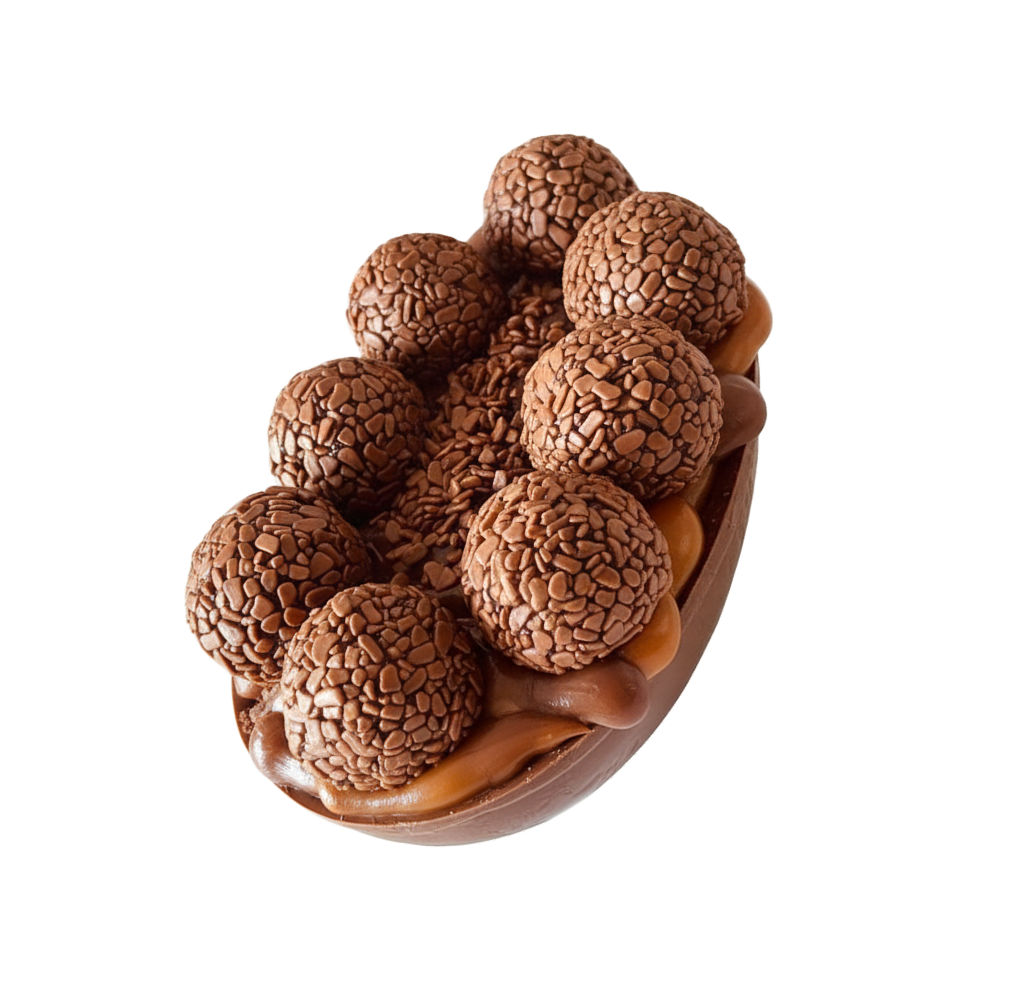 Foto de ovo de Páscoa sabor brownie trufado